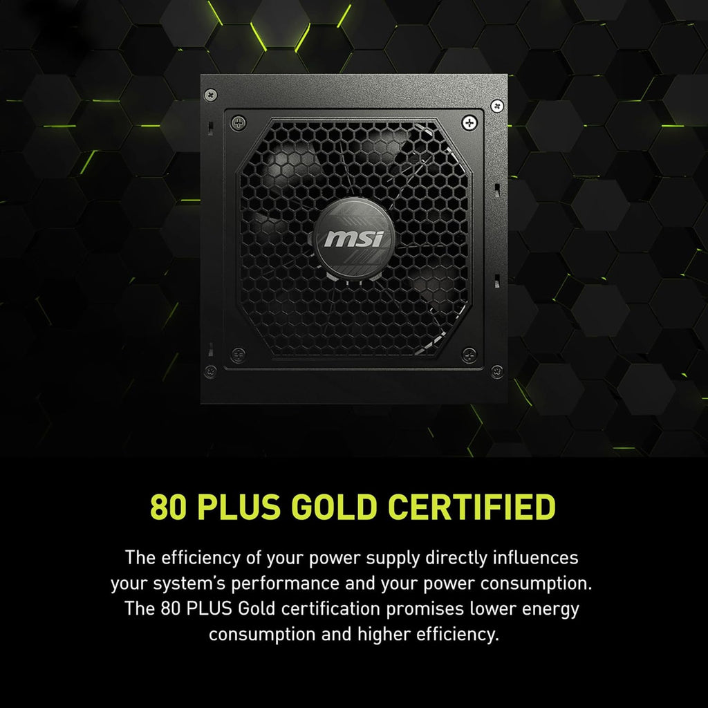 MSI MAG A750GL PCIe 5 750W Fully Modular 80+ Gold ATX Power Supply