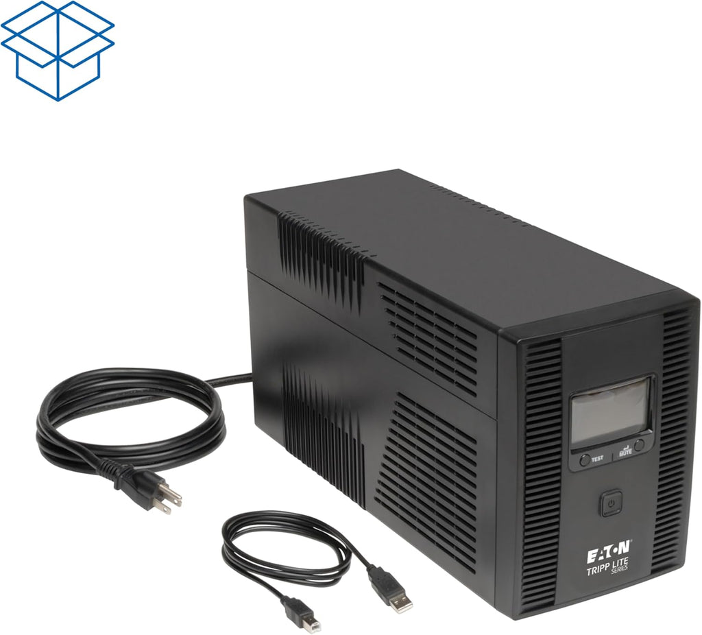 Tripp Lite SMART1500LCD 1500VA 900W Rack-Mount UPS Battery Backup, 8 Outlets, LCD, AVR, 2U Short-Depth