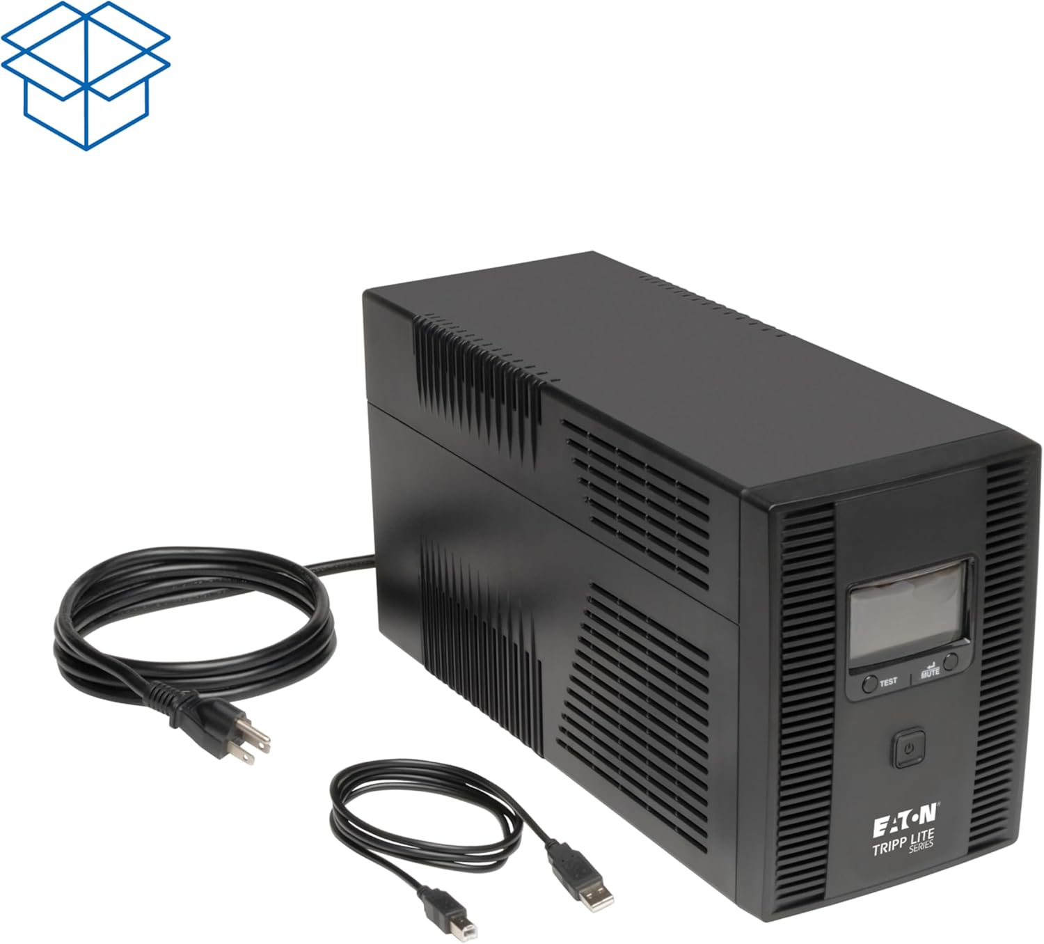Tripp Lite SMART1500LCD 1500VA 900W Rack-Mount UPS Battery Backup, 8 Outlets, LCD, AVR, 2U Short-Depth