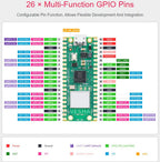 Raspberry Pi Pico W Single Board Computer with Pre-Soldered Header, Built-In Wi‑Fi 4, RP2040 Dual-Core Processor