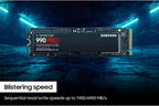 Samsung 990 PRO 2TB NVMe M.2 PCIe Gen4 Internal SSD