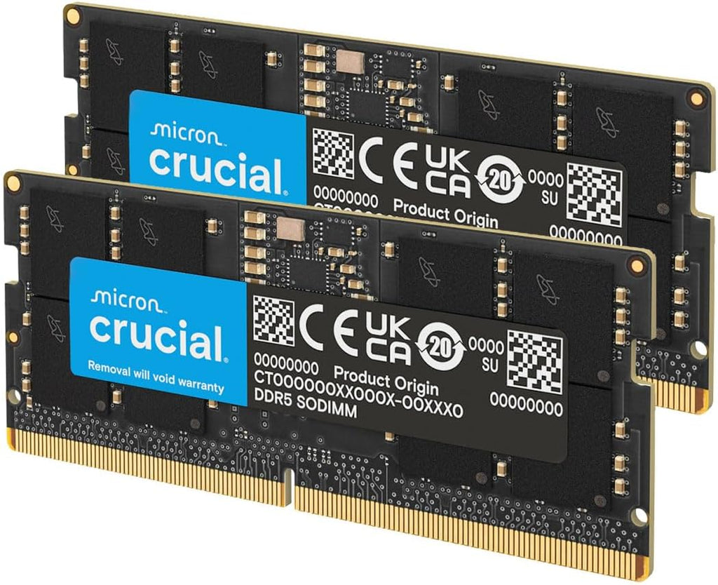 Crucial 32GB DDR5 Laptop Memory Kit (2x16GB) 5600MHz 262-Pin SODIMM