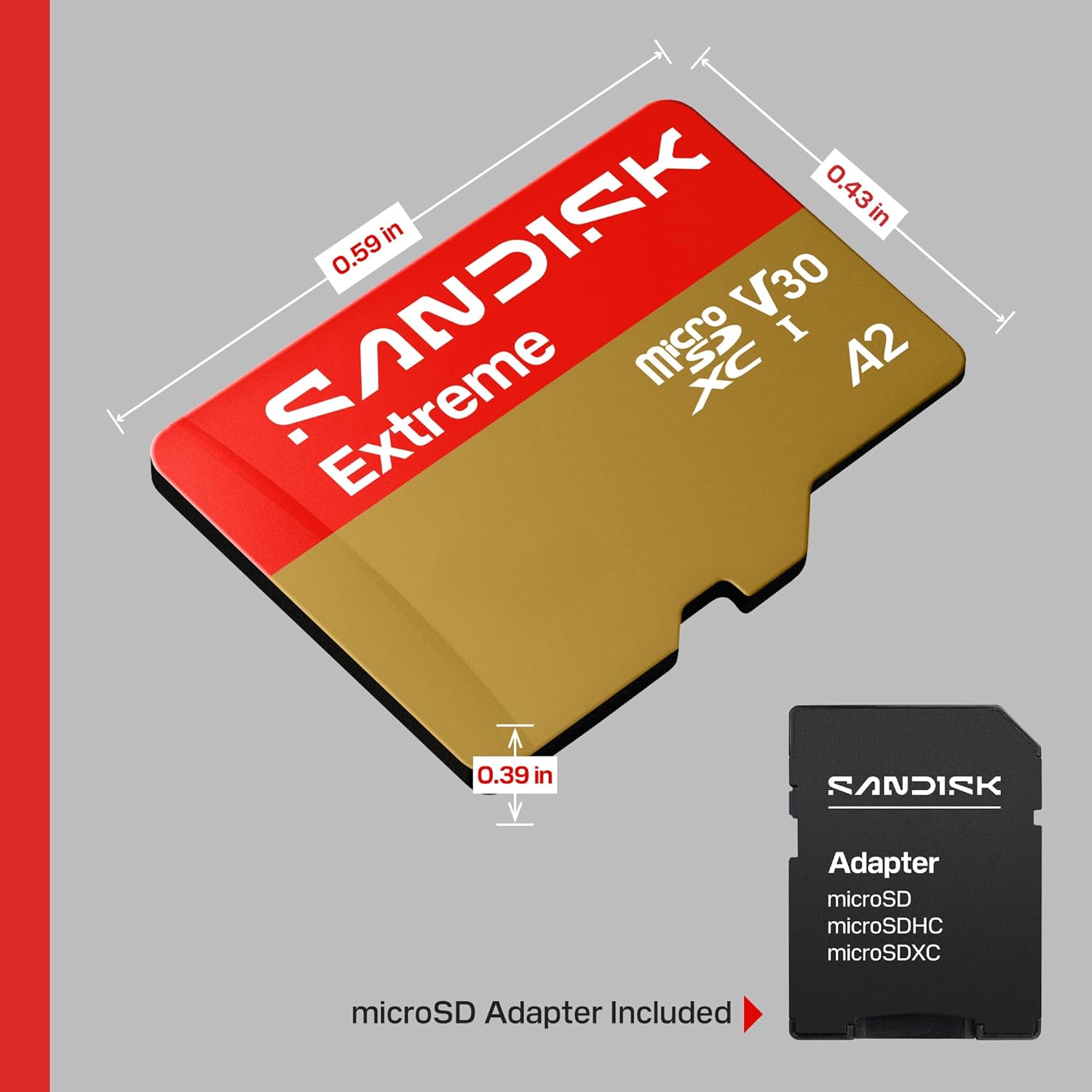 SanDisk Extreme 1TB microSDXC UHS-I Memory Card with Adapter
