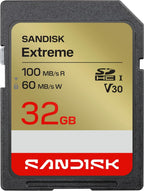 SanDisk Extreme 64GB SDXC UHS-I Memory Card, C10 U3 V30, 4K UHD