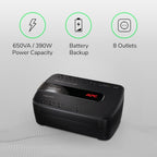 APC 600VA/330W UPS Battery Backup with Surge Protection, 7 Outlets and USB Charging