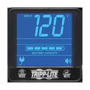 Tripp Lite SMART1500LCD 1500VA 900W Rack-Mount UPS Battery Backup, 8 Outlets, LCD, AVR, 2U Short-Depth