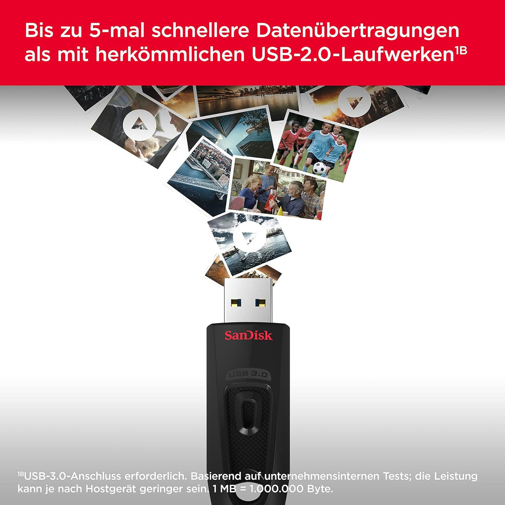 SanDisk Ultra 512GB USB 3.0 Flash Drive, Black
