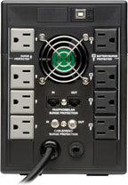 Tripp Lite SMART1500LCD 1500VA 900W Rack-Mount UPS Battery Backup, 8 Outlets, LCD, AVR, 2U Short-Depth