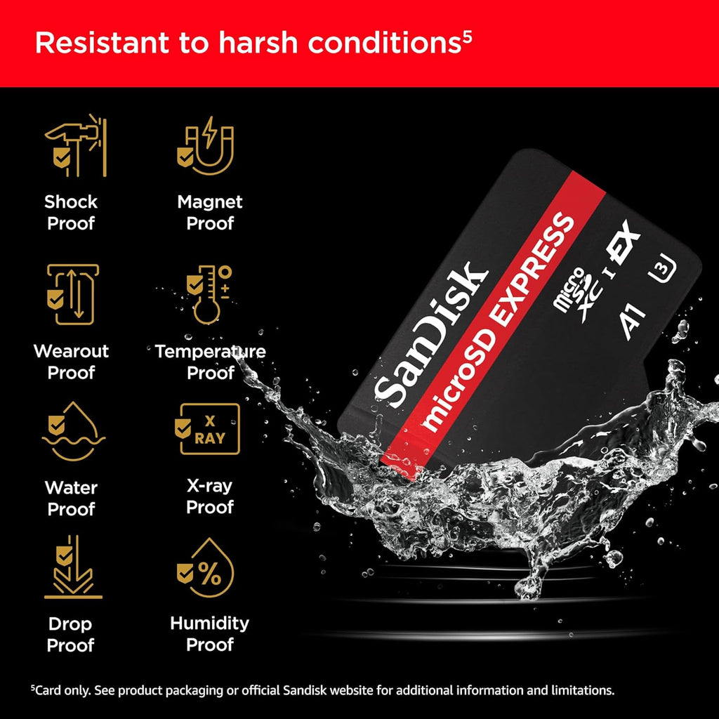 SanDisk 512GB microSD Express Card for Nintendo Switch 2, Up to 880MB/s Read, 650MB/s Write, U3, C10