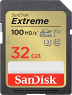 SanDisk Extreme 64GB SDXC UHS-I Memory Card, C10 U3 V30, 4K UHD