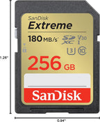 SanDisk Extreme 64GB SDXC UHS-I Memory Card, C10 U3 V30, 4K UHD