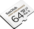 SanDisk 256GB High Endurance microSDXC Card with Adapter for Dash Cams and Home Monitoring