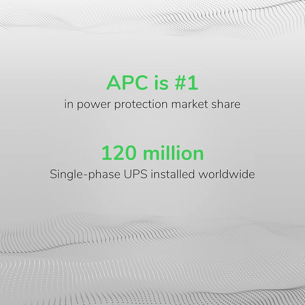 APC 600VA/330W UPS Battery Backup with Surge Protection, 7 Outlets and USB Charging