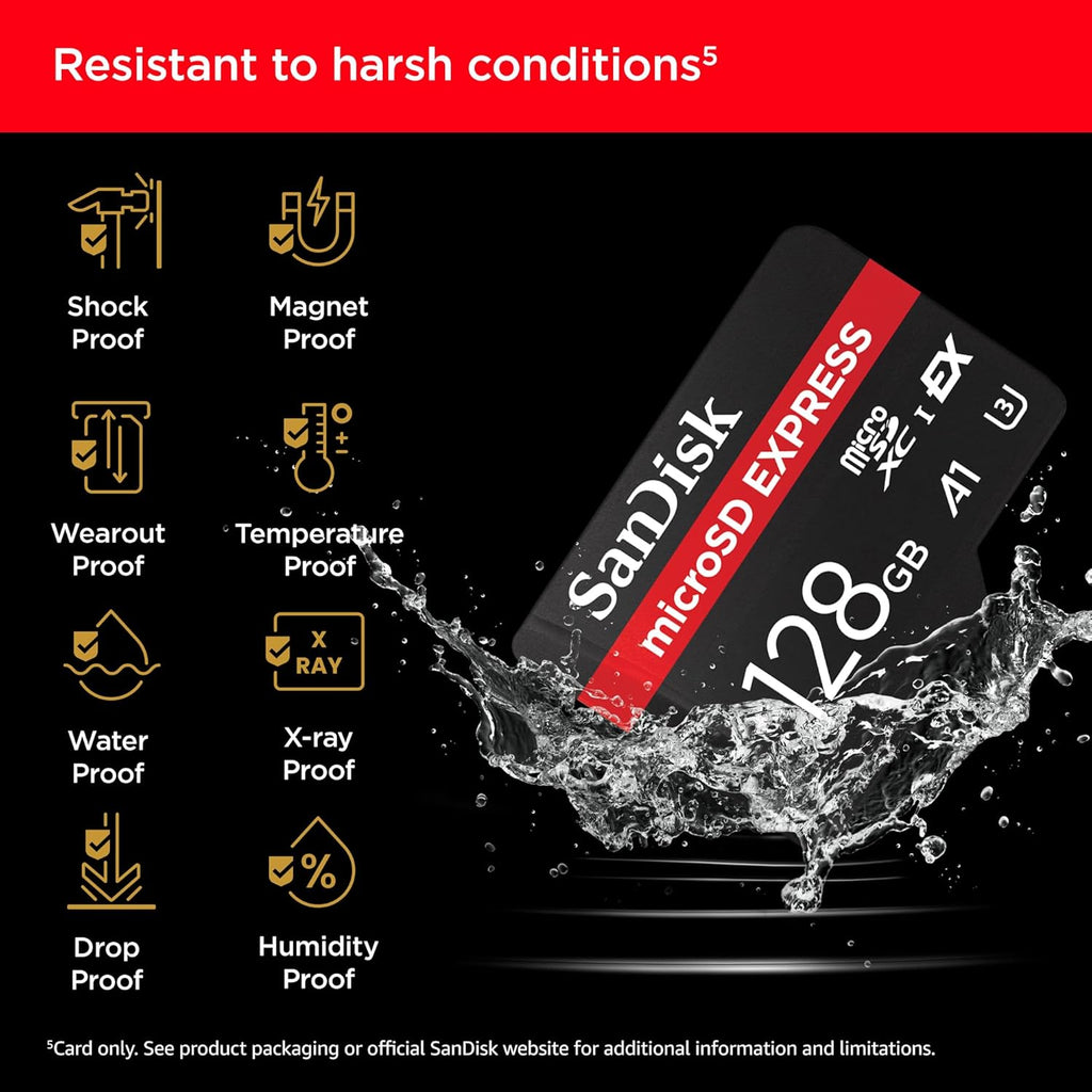 SanDisk 512GB microSD Express Card for Nintendo Switch 2, Up to 880MB/s Read, 650MB/s Write, U3, C10