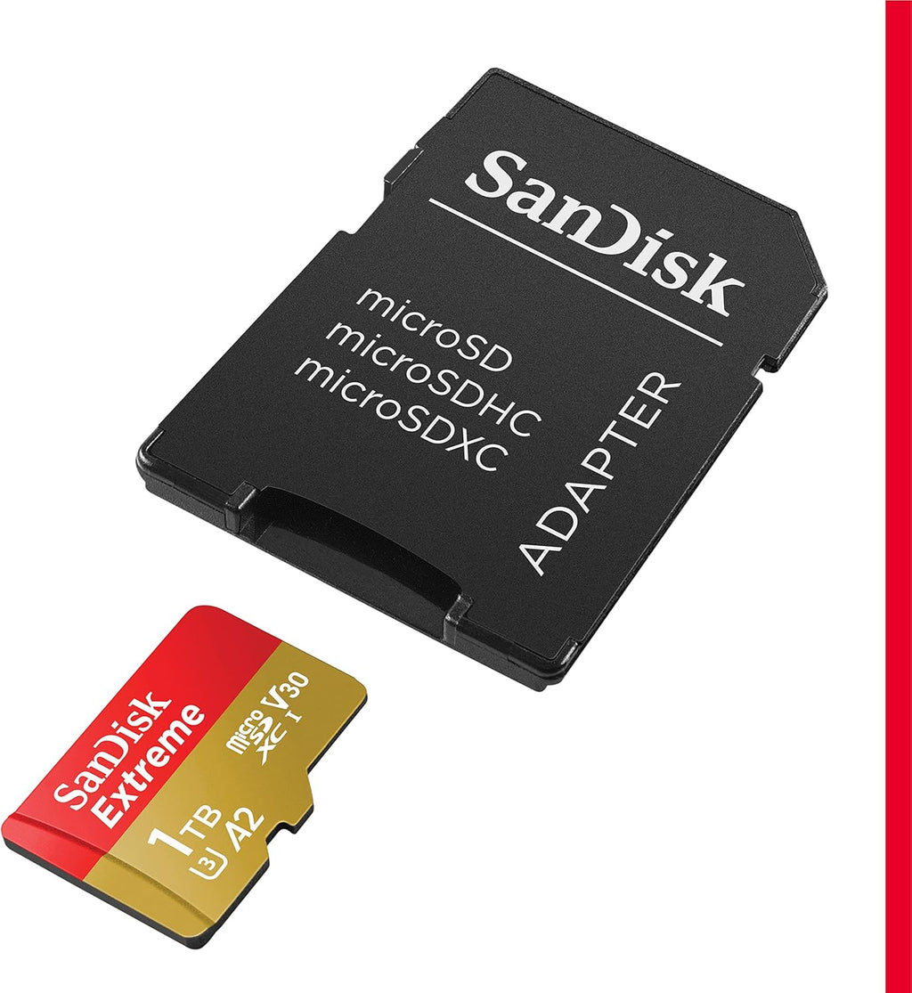 SanDisk Extreme 1TB microSDXC UHS-I Memory Card with Adapter