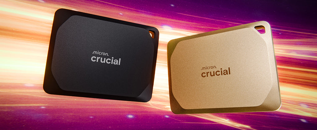 Crucial X10 Pro 4TB Portable External SSD, USB-C, Up to 2100MB/s Read and 2000MB/s Write, Durable Storage for PC, Mac, and Creators, Black
