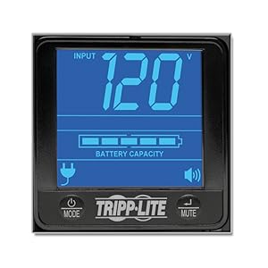 Tripp Lite SMART1500LCD 1500VA 900W Rack-Mount UPS Battery Backup, 8 Outlets, LCD, AVR, 2U Short-Depth