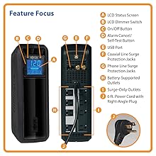 Tripp Lite SMART1500LCD 1500VA 900W Rack-Mount UPS Battery Backup, 8 Outlets, LCD, AVR, 2U Short-Depth